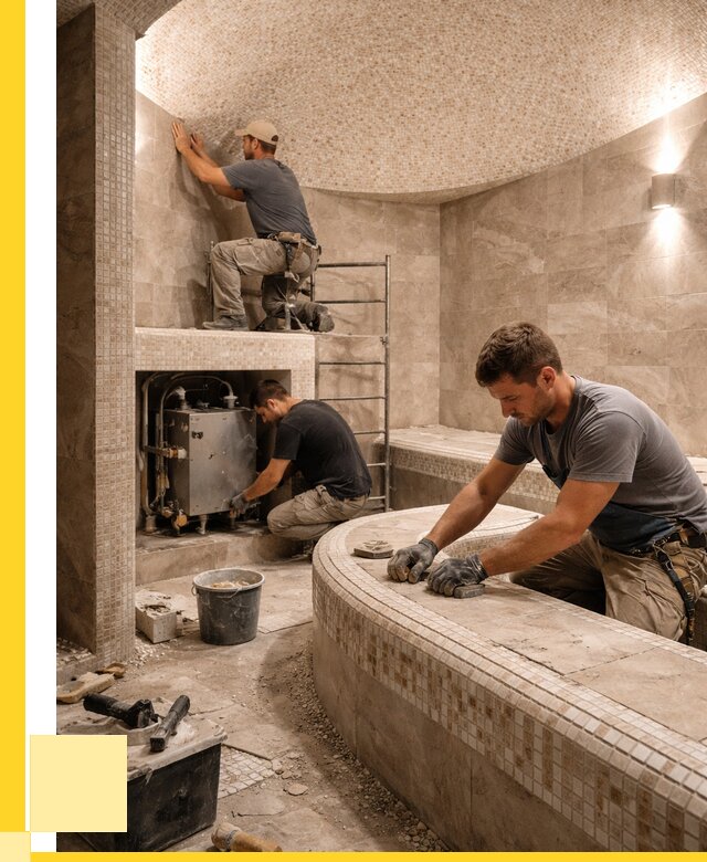 Монтаж хамамов под ключ в Сызрани от 253250 р. ЭриданСзр