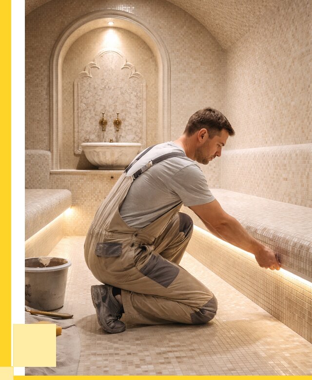 Отделка хамамов под ключ в Сызрани от 5572 р. | ЭриданСзр