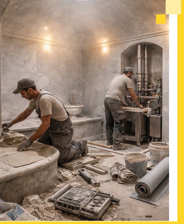 Строительство турецких бань хаммам под ключ в Сызрани