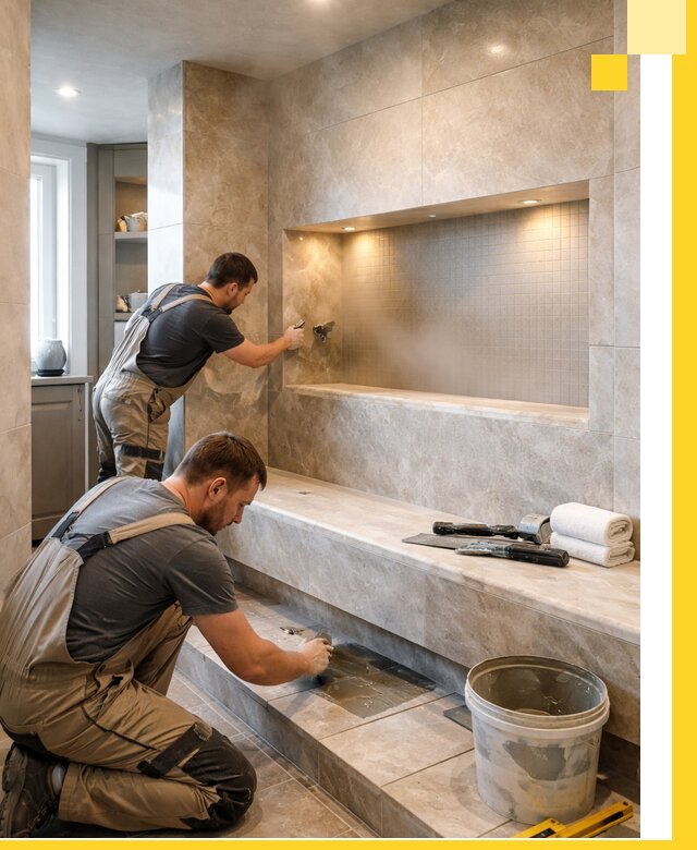 Профессиональное строительство хамама в квартире в Сызрани