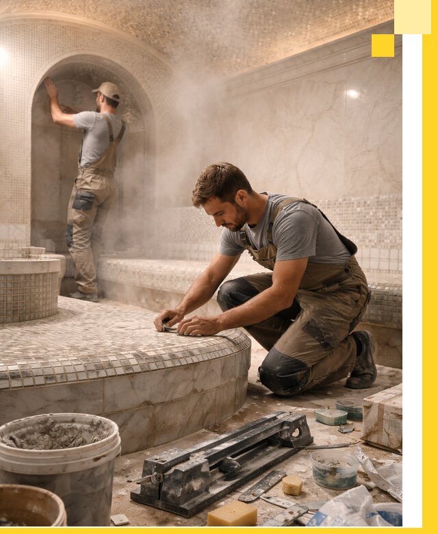 Профессиональный дизайн хамама и SPA под ключ в Сызрани