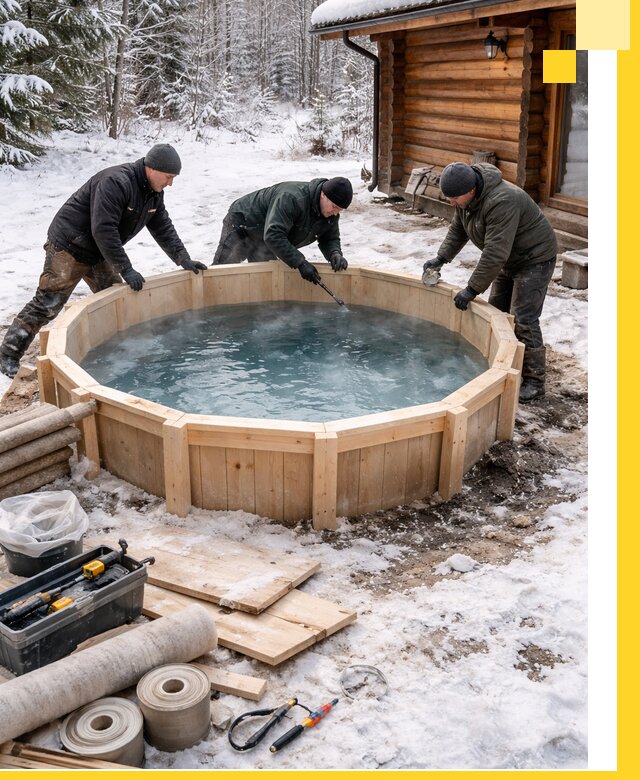 Изготовление и установка ледяных купелей под ключ в Сызрани