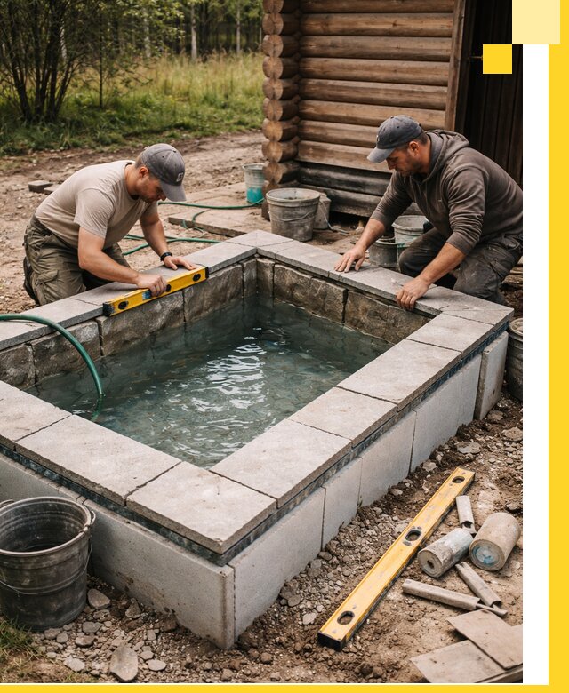 Изготовление и установка холодных купелей под ключ в Сызрани